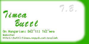 timea buttl business card